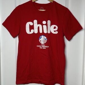 Global Merchandise Chile 2024 Copa América USA Red Tournament Logo T-Shiet